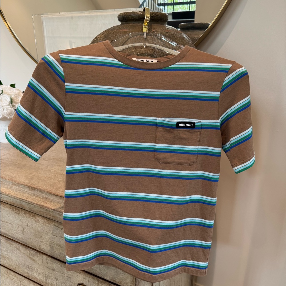 Miu Miu 2024 Striped T-Shirt XS
Worn once